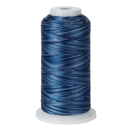 variations trilobal polyester embroidery and quilting thread 615 tahiti blue cone