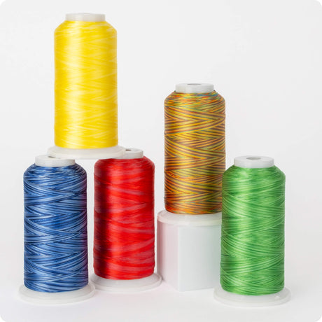 variations 40 wt. trilobal polyester embroidery and quilting thread