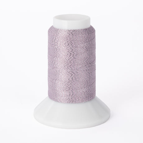yli threads woolly nylon mini cone pink metallic 317 serger thread