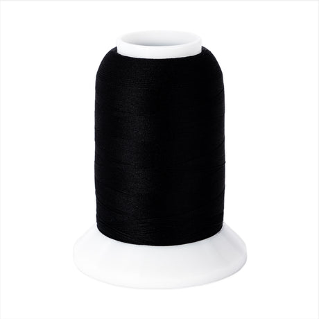 yli threads woolly nylon mini cone black BLK serger thread