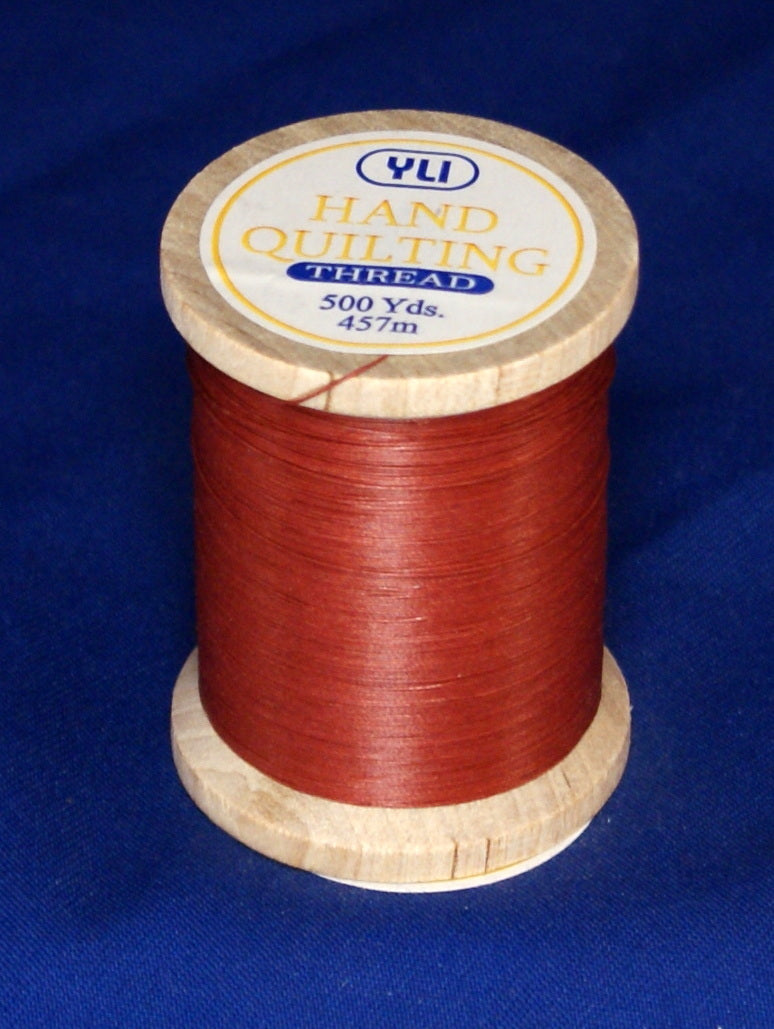 YLI YLI Cotton Hand Quilting Thread, 021 Red, 40wt, 3 ply, 500 yd spool